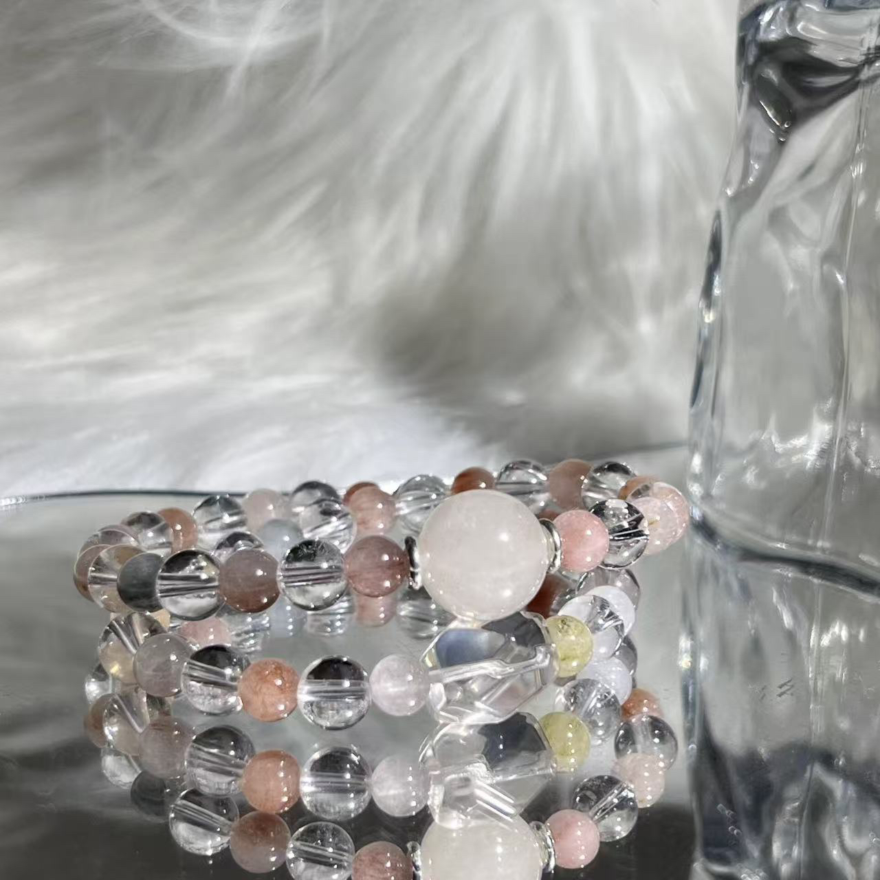 天然兔毛双圈手链设计款A-0039多样性发其一