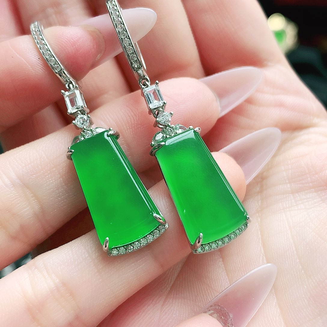 玛瑙/玉髓耳环银S925镶嵌