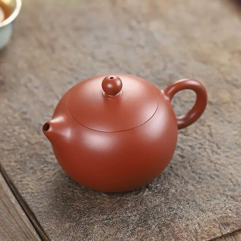 宜兴紫砂壶  大红袍朱泥  西施壶 200cc茶壶茶器