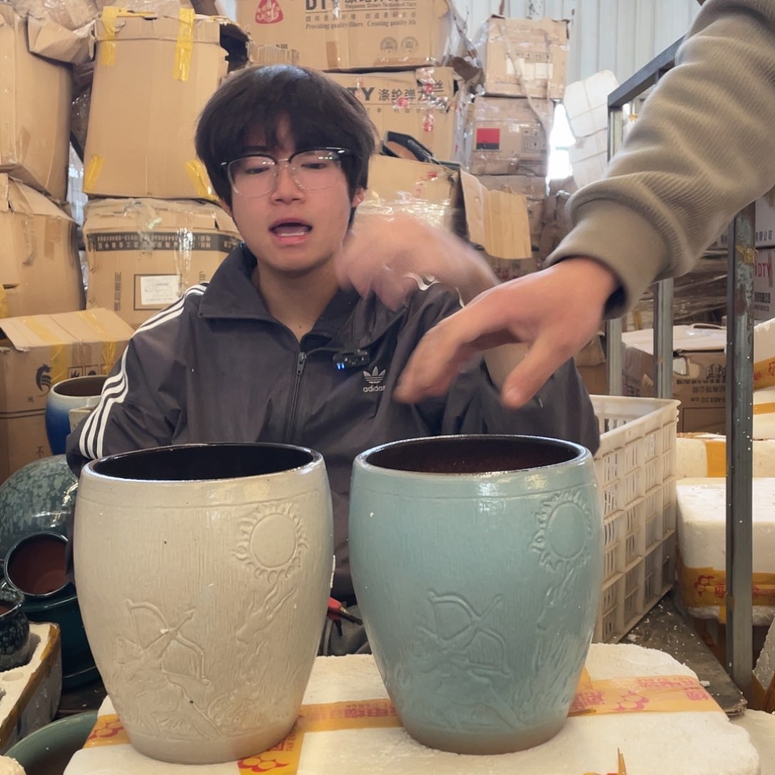 红陶宜兴紫砂花盆