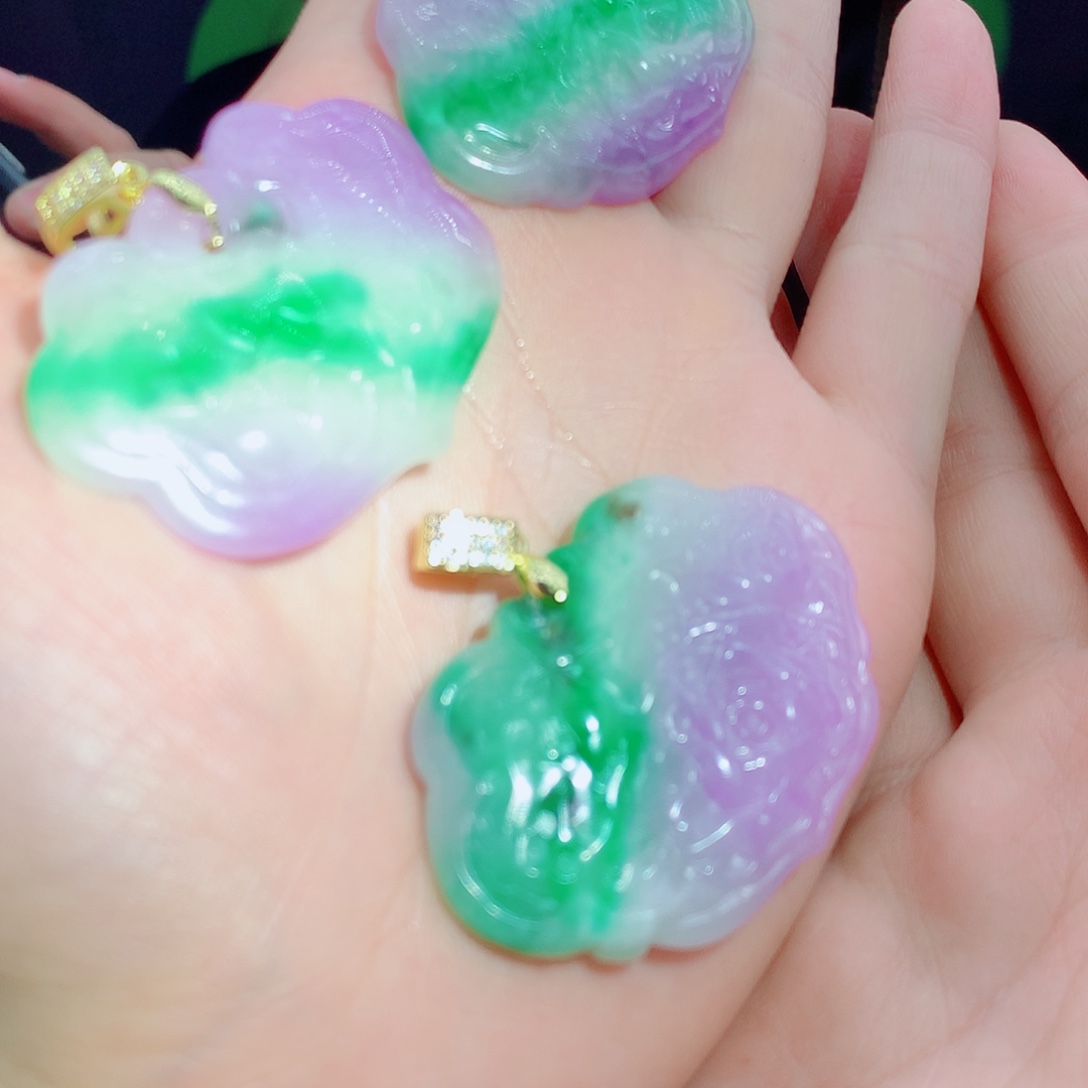 翡翠银S925镶嵌颈饰