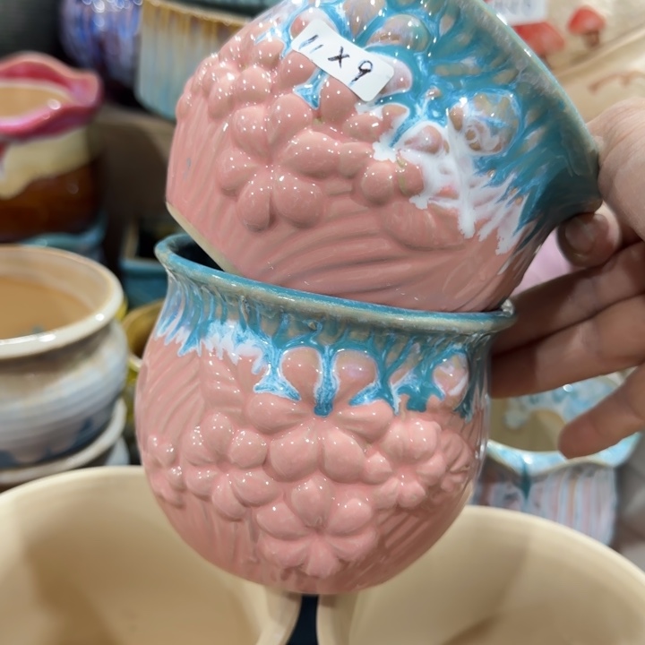 凑9块包邮，有孔花盆