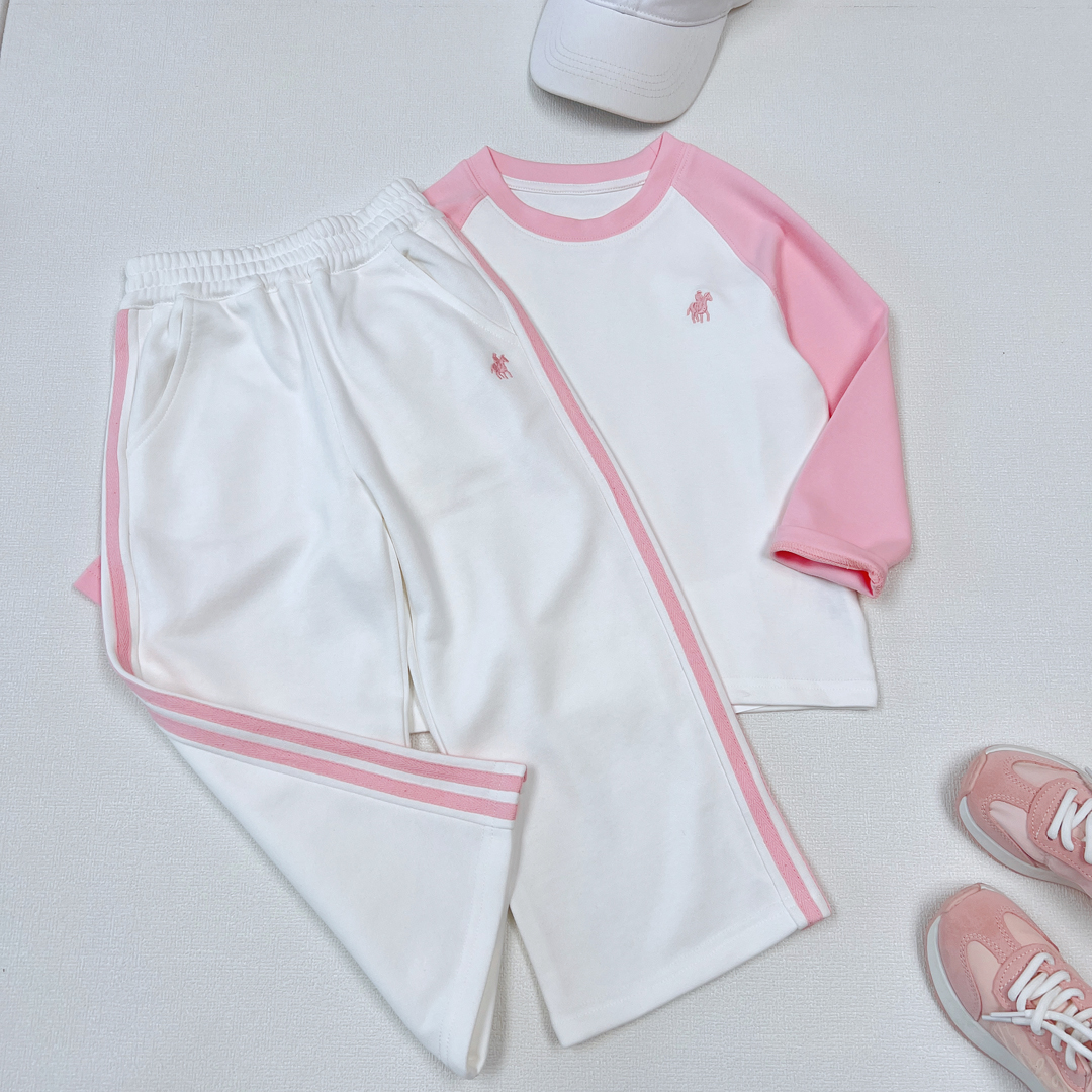 2025秋季新款中大童运动休闲裤森系小清新简约百搭时尚舒适