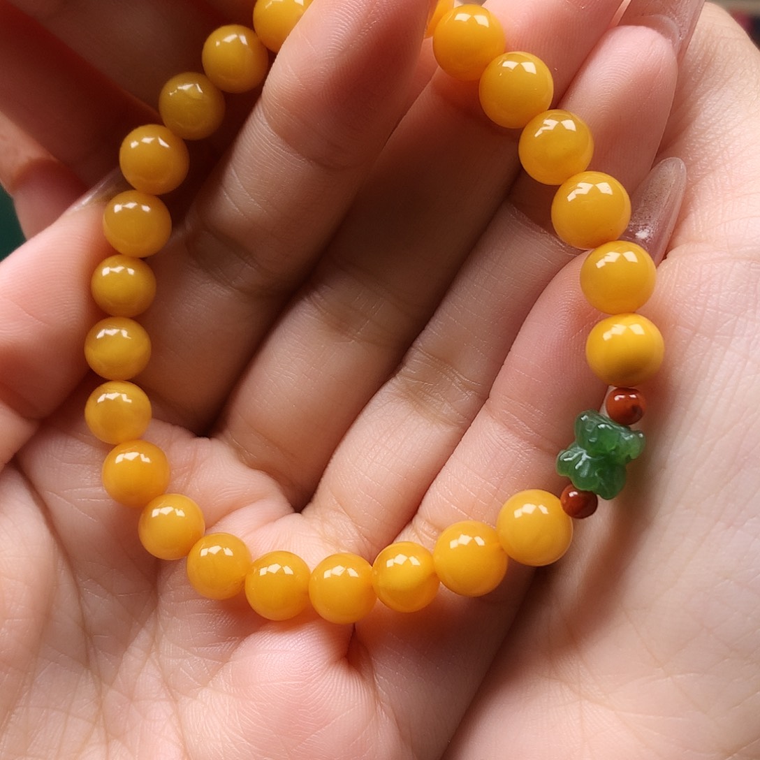 蜜蜡手链未镶嵌小****奶手链