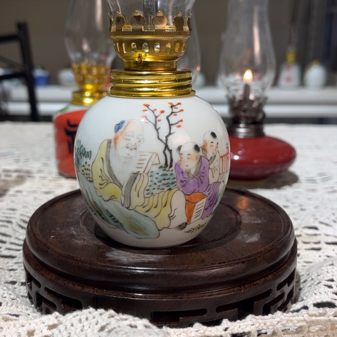 摆件景德镇陶瓷香薰灯