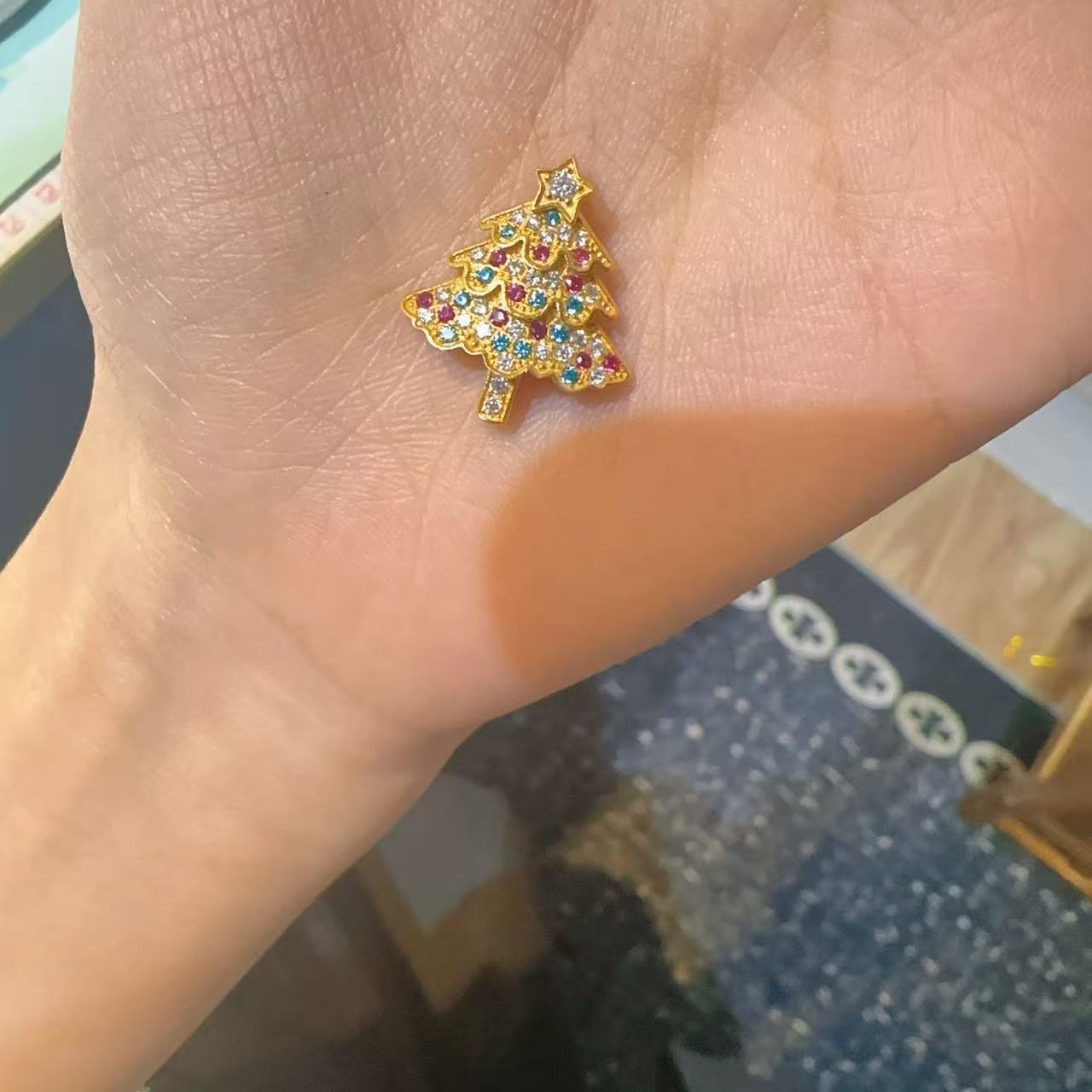 足金999黄金5G工艺时尚吊坠