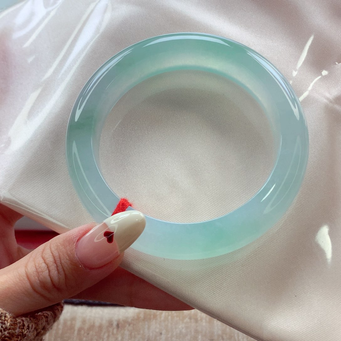 翡翠手镯未镶嵌54.7 至纯至净 灵