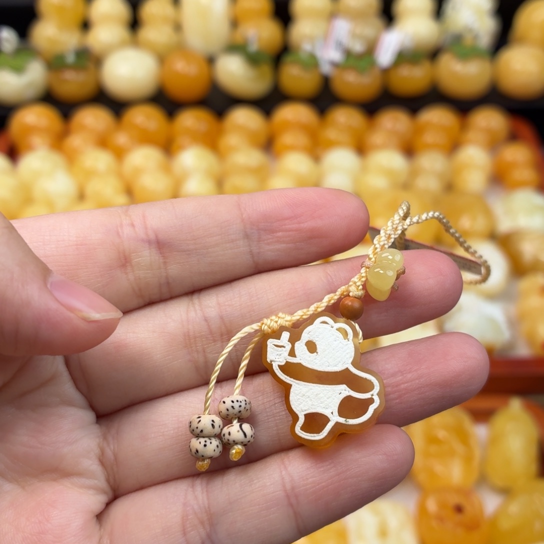 蜜蜡未镶嵌毛衣链蜜蜡