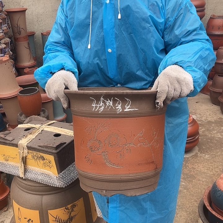 紫砂紫砂花盆是最