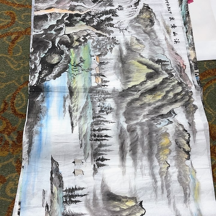 国画高*春四尺整张甘邦华