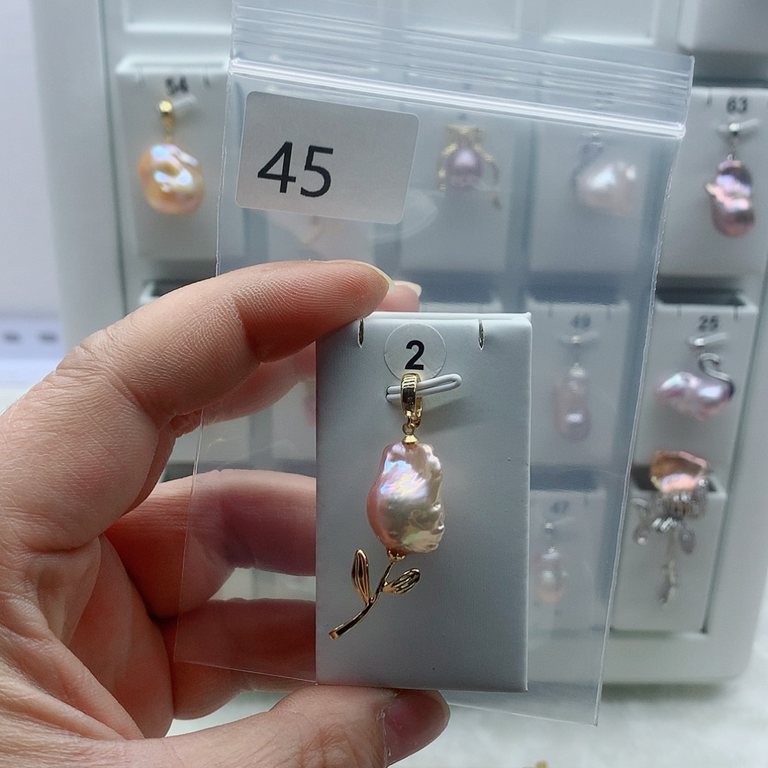 吊坠(不含链)淡水珍珠合金