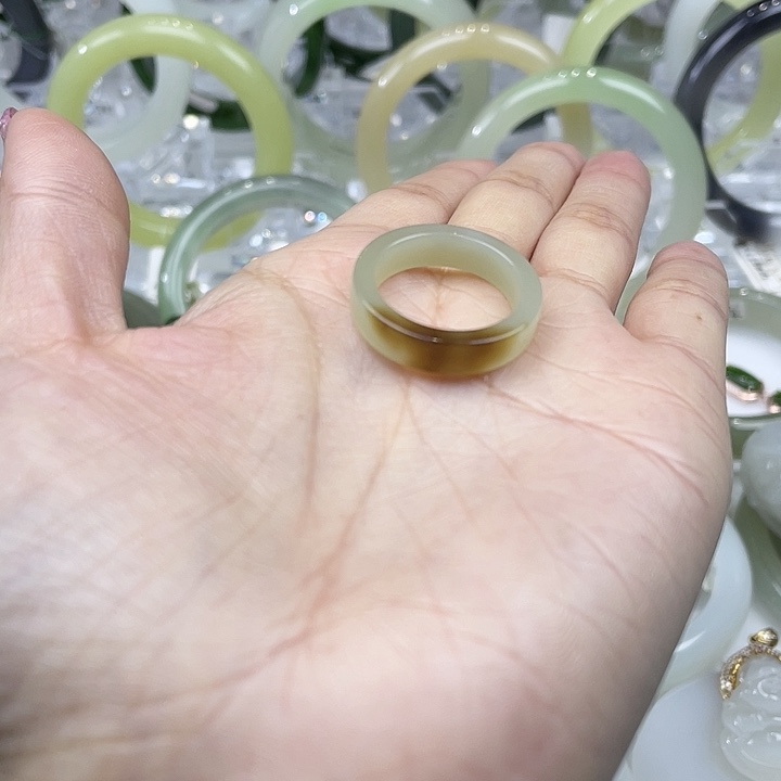 和田玉戒指18.5未镶嵌