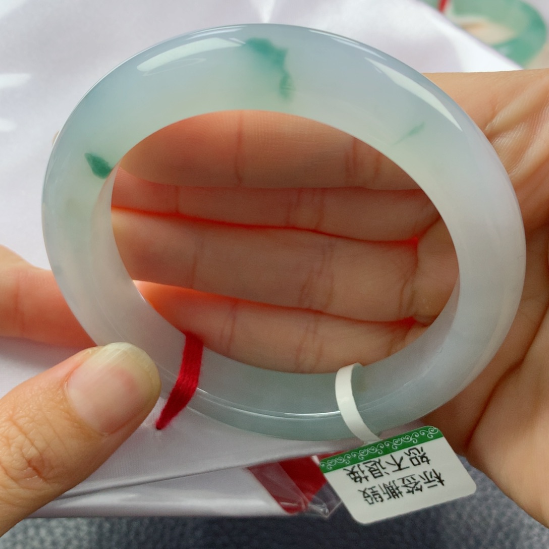 未镶嵌手镯翡翠缅甸天然翡翠A货56.3正