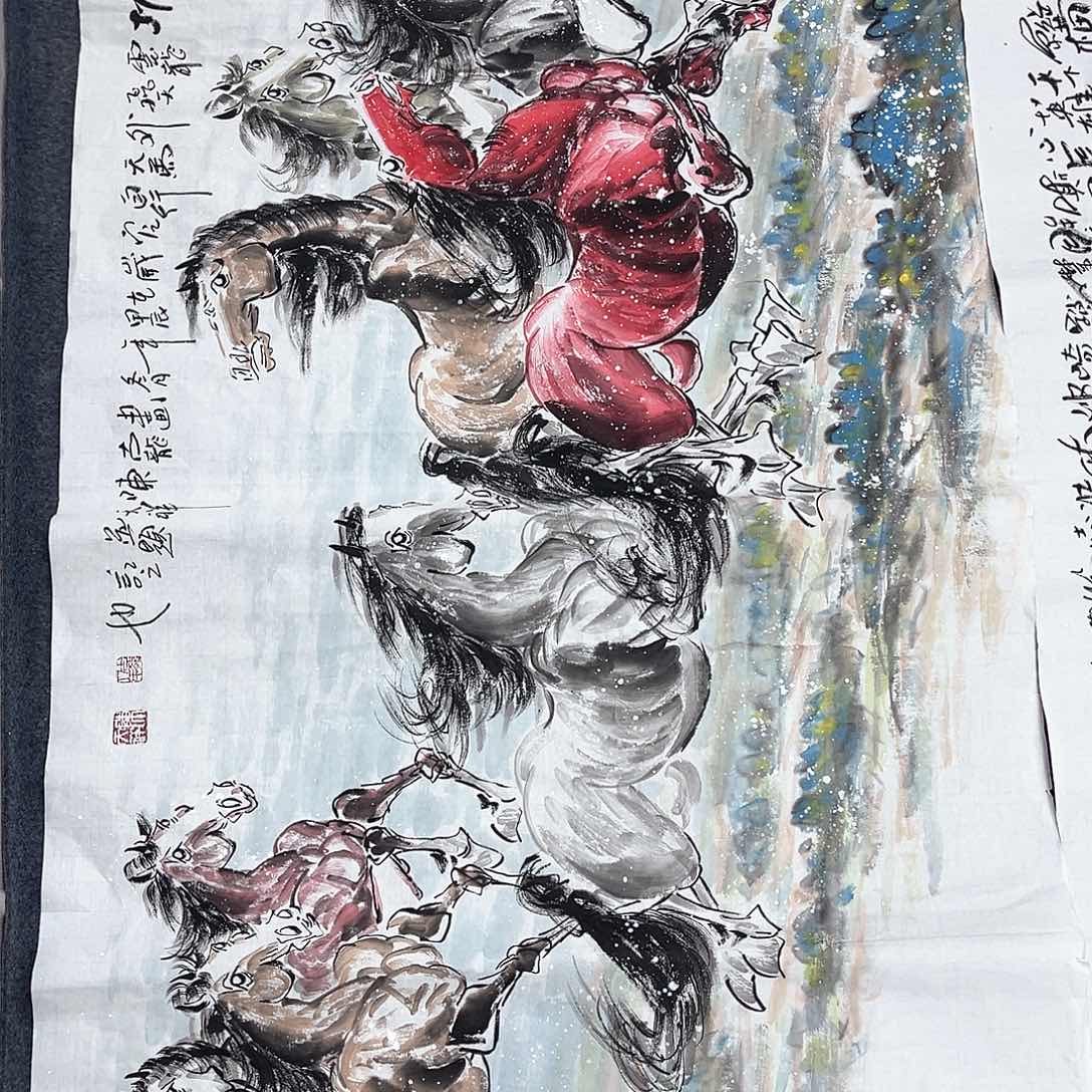 国画国画宣纸纯手工绘画