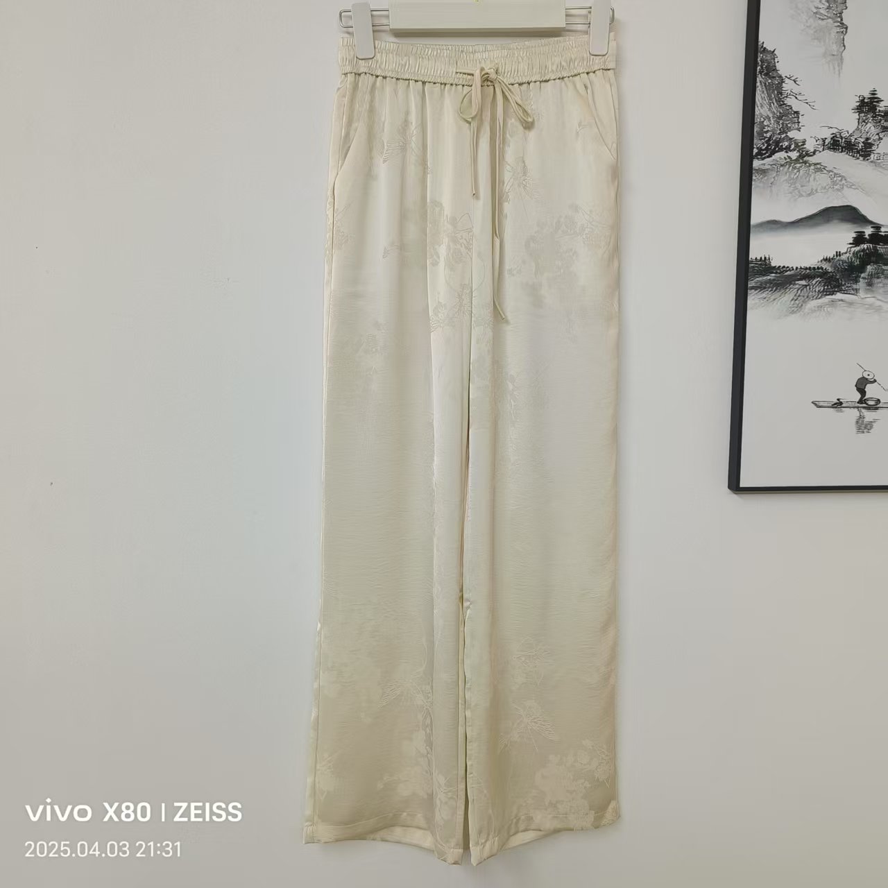 657【裤王-蝶恋花】高端时尚减龄显瘦百搭高腰女式直筒裤