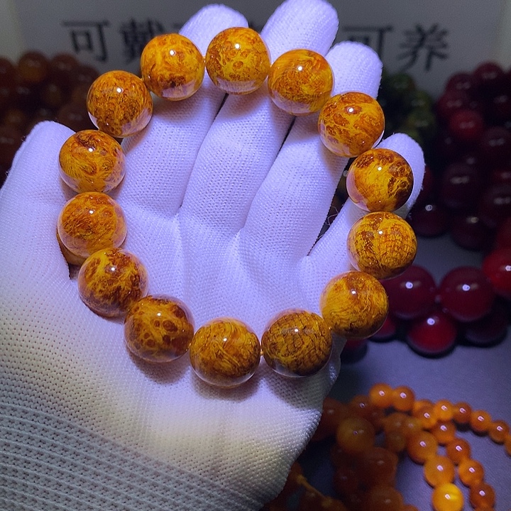 手串/手链松木（琥珀木）1.6 留疤高货素圈