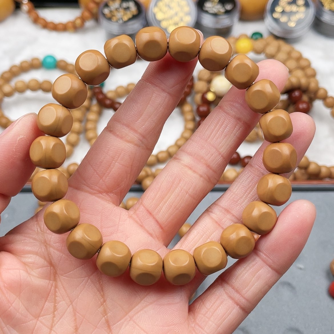 【闪购商品】猴头核桃手串?*。猴头核桃精品六方精卡