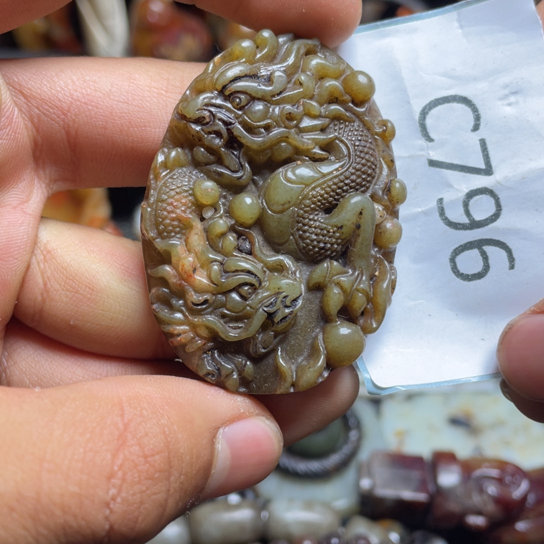 和田玉（糖玉）挂件未镶嵌