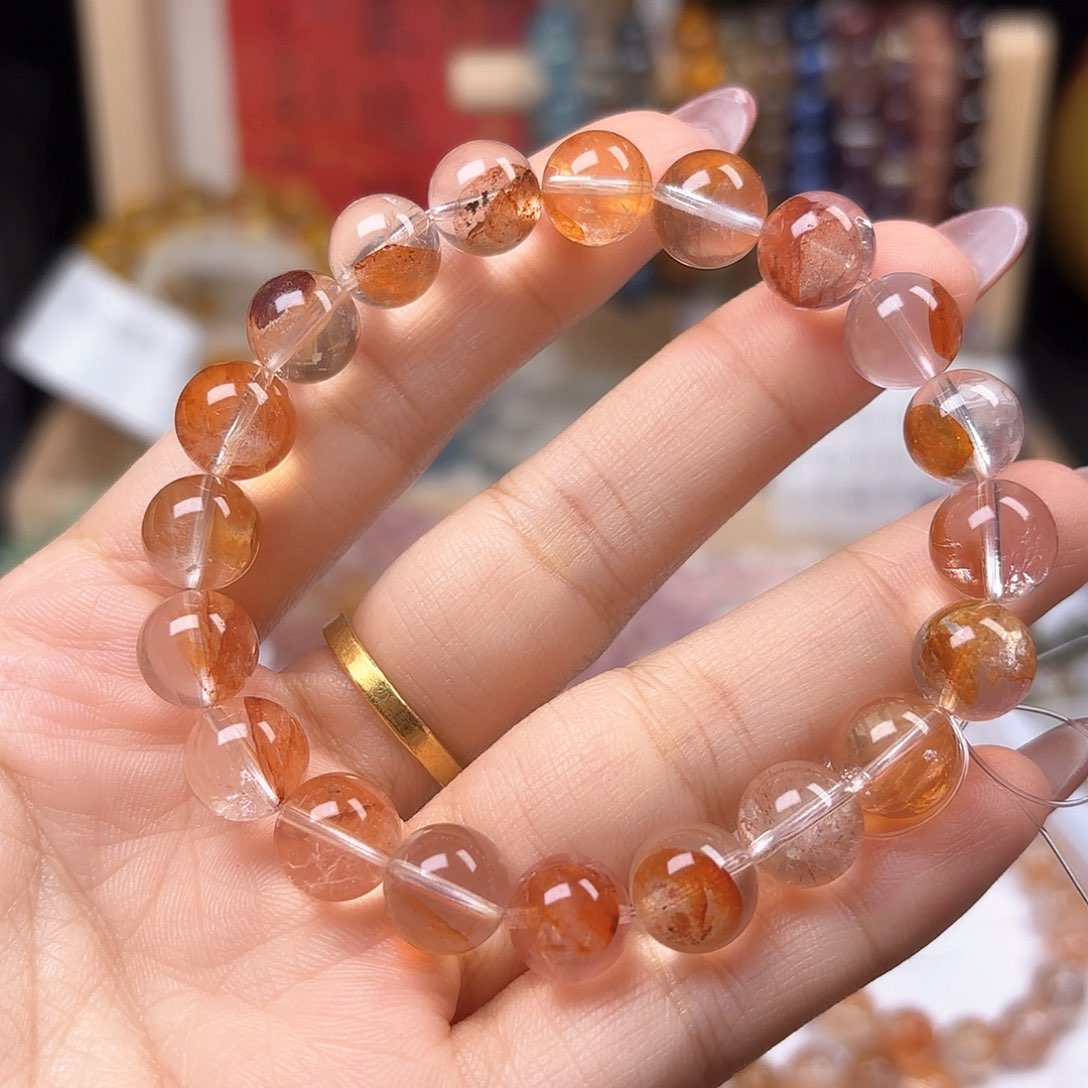 水晶手链未镶嵌胶花10.3