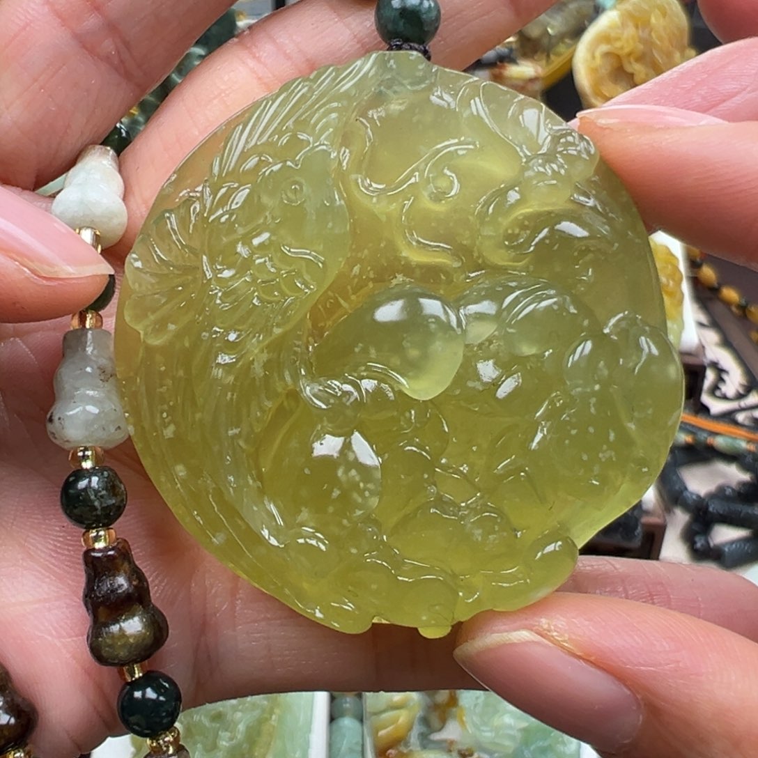 岫玉未镶嵌挂件挂件