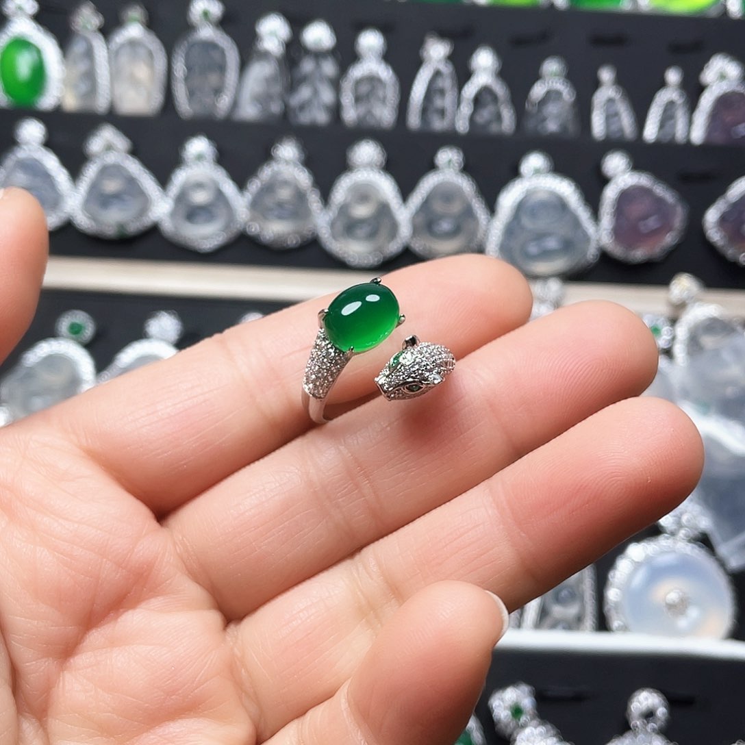 玛瑙/玉髓戒指合金