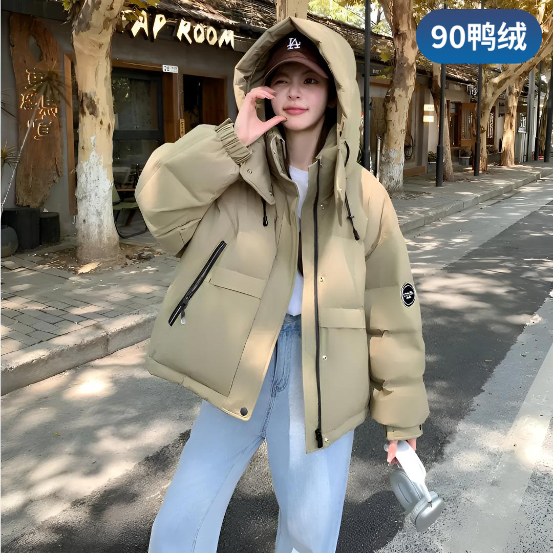 YAYA/鸭鸭秋冬新款百搭90绒女短款潮流保暖休闲显瘦厚YE4B614152H
