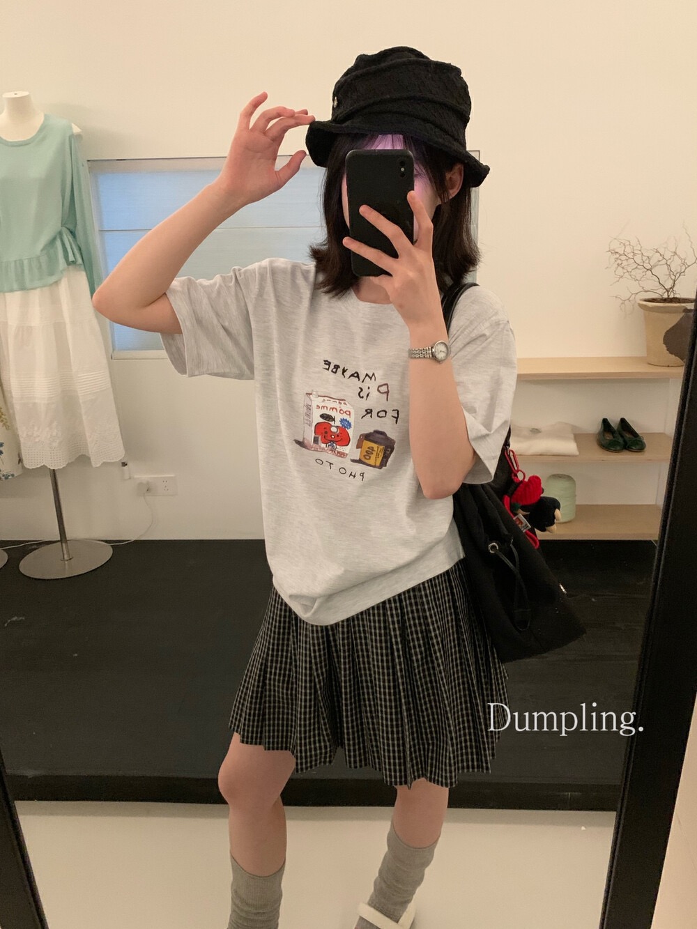 韩系简约十三行女装