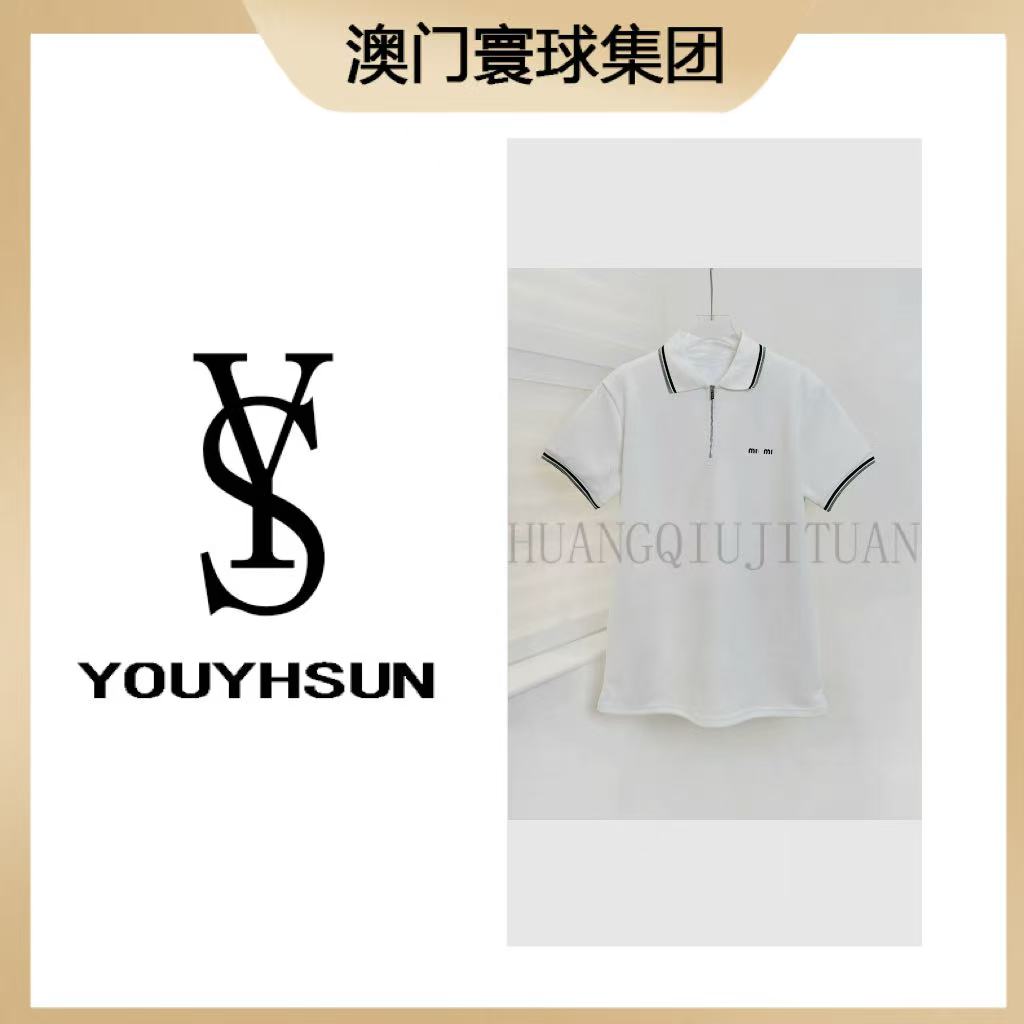 西西专属-女士修身弹力面料短袖POLO衫k377