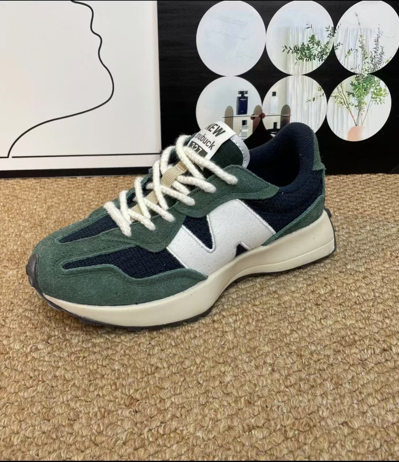 【潮牌】秋冬新款时尚百搭327小蛮腰潮鞋网面透气舒适休闲鞋情侣款