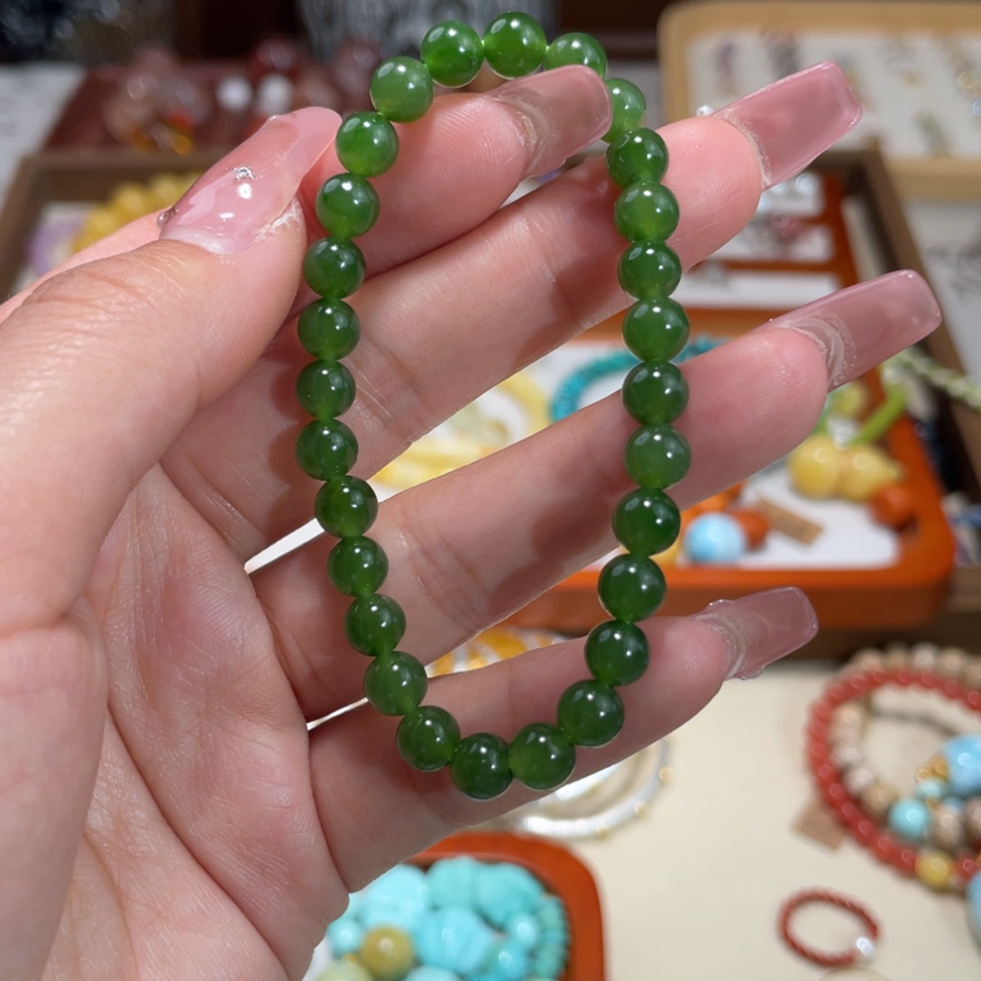 和田玉（碧玉）手串未镶嵌