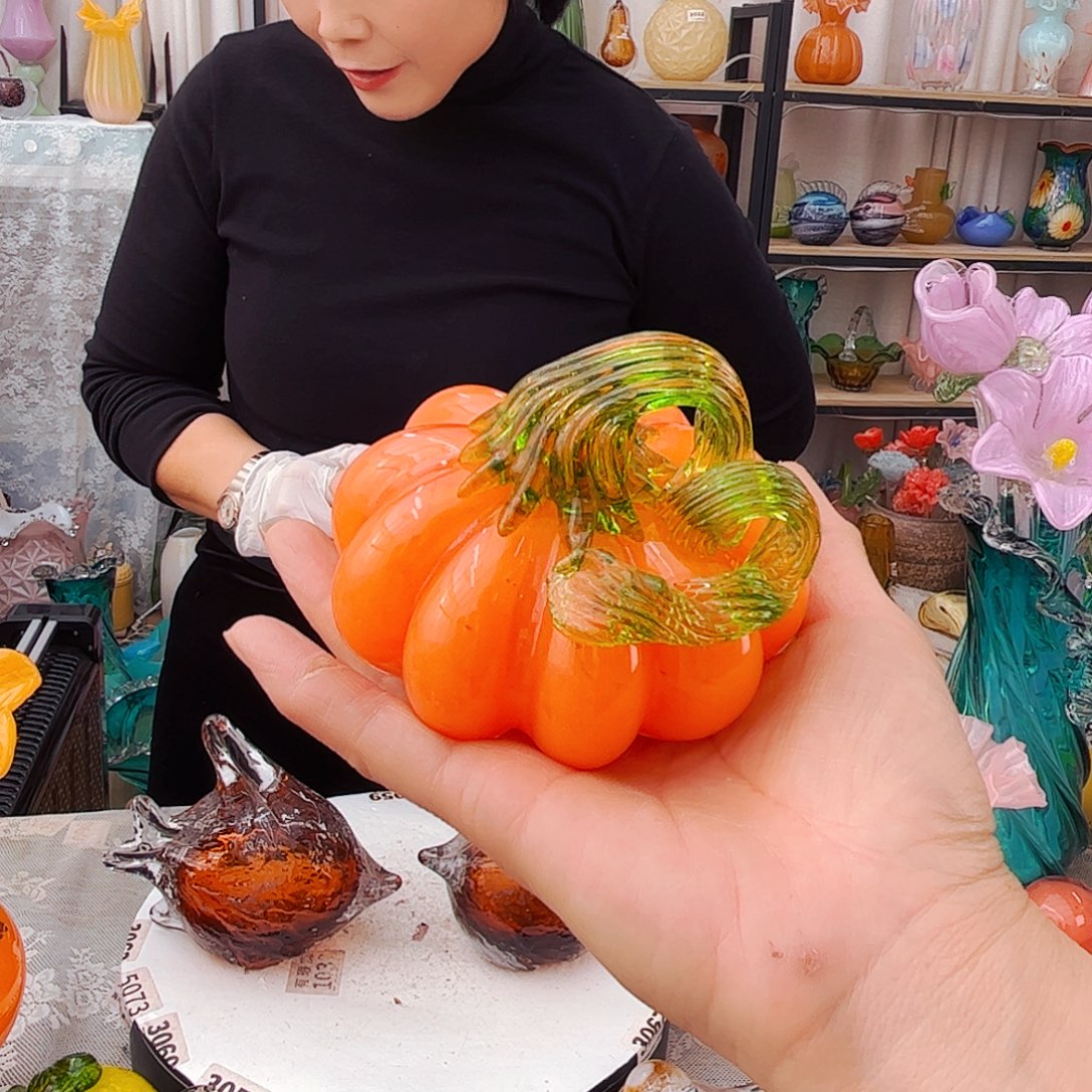 白***榆南瓜 福利家悦琉璃工艺品