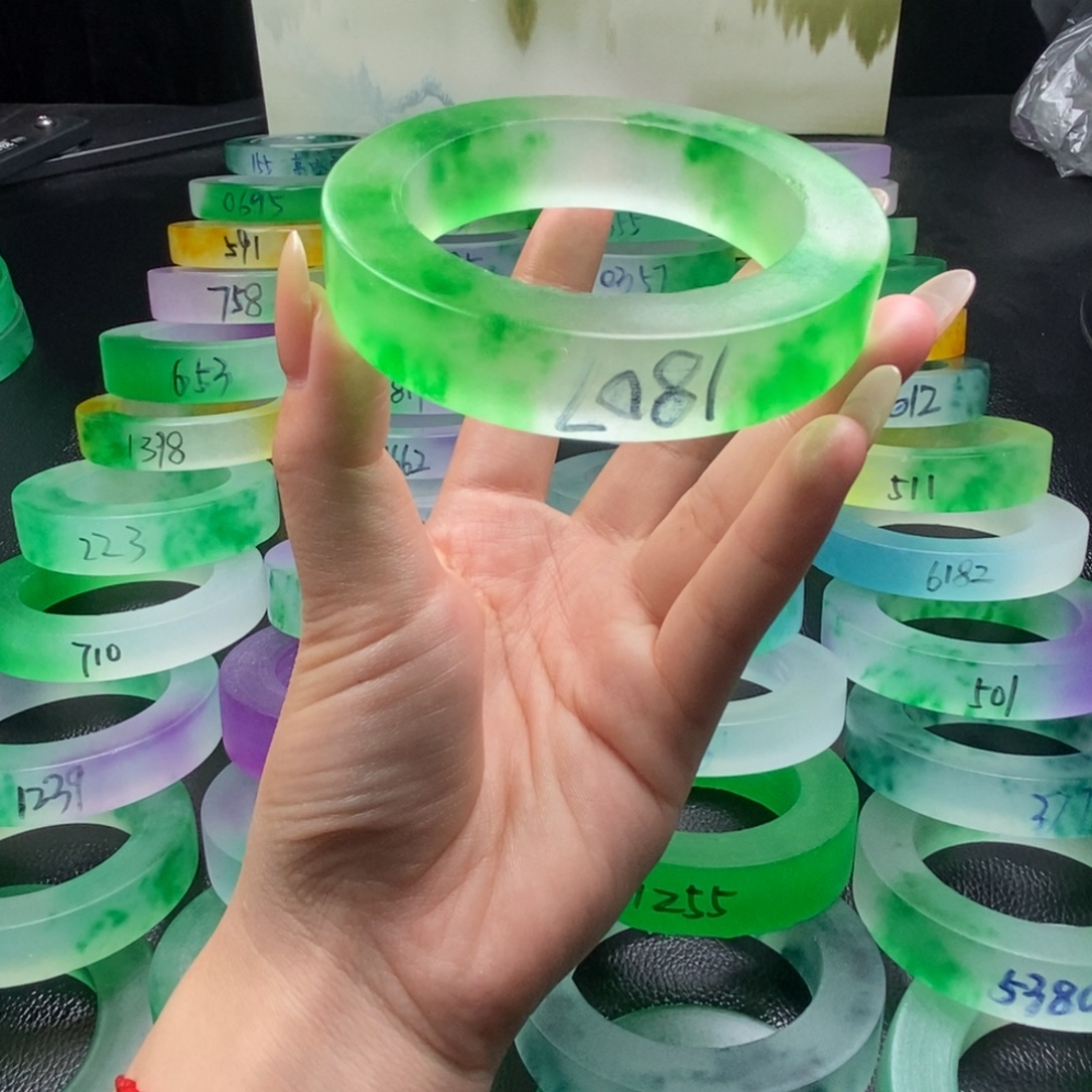 天***阔玉独龙翠百搭手镯