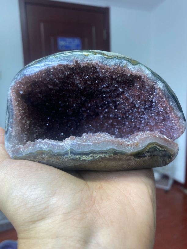天然水晶钱袋子 居家办公摆件