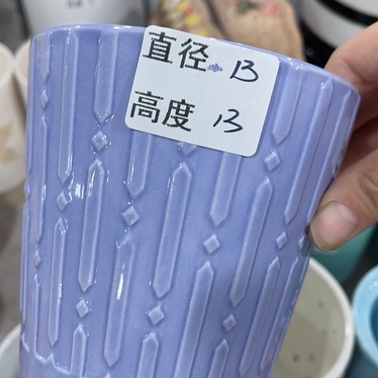 多肉绿植陶瓷花盆9.9包邮，有孔