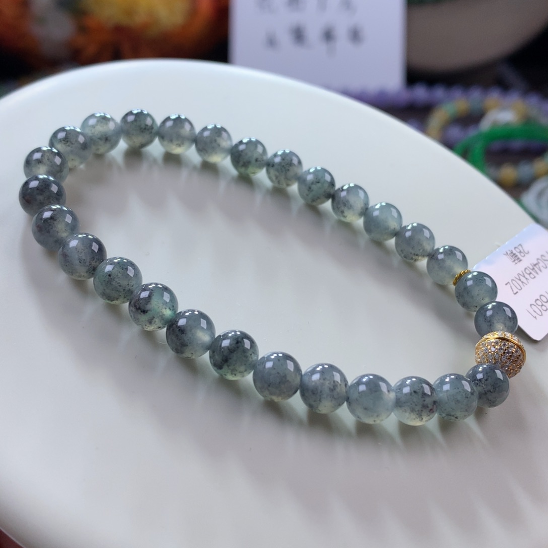 翡翠手链未镶嵌福利款 冰胶乌鸡手串卡6.6