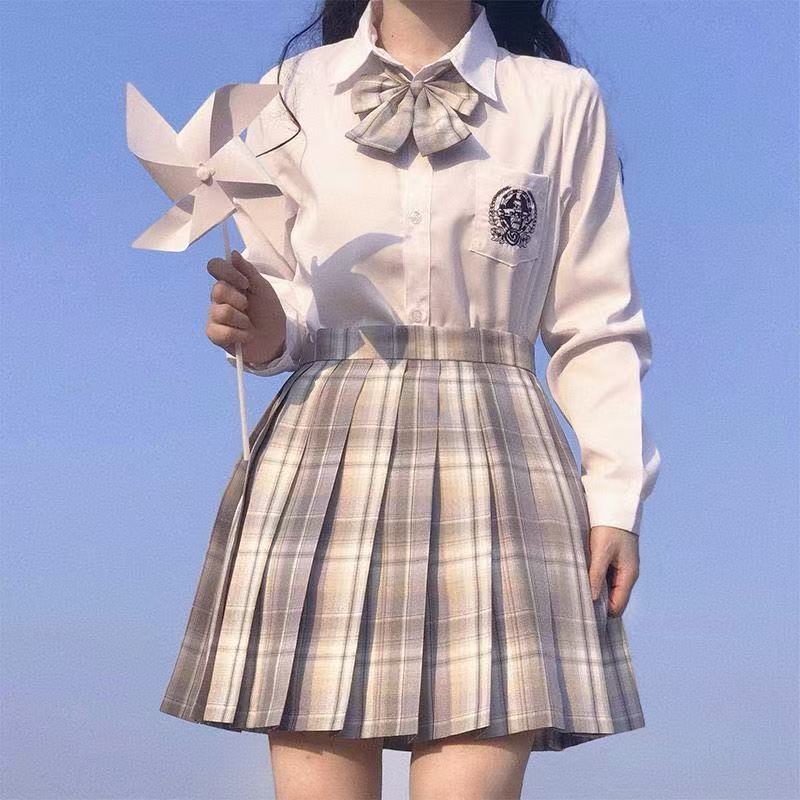 原创jk格裙短裙学院风