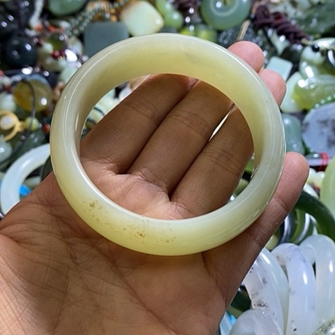 和田玉手镯未镶嵌56-58口径