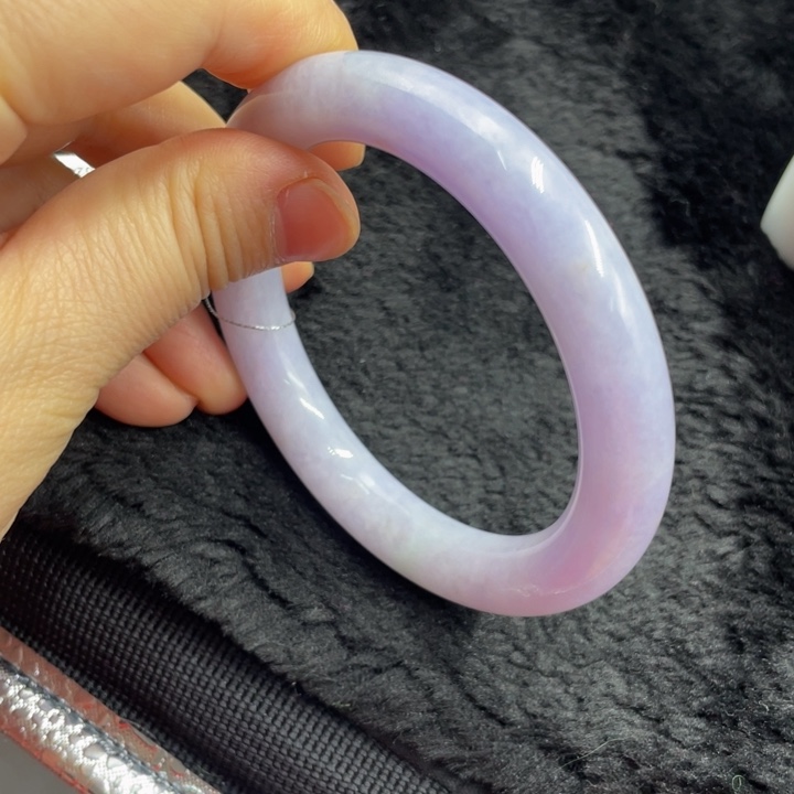 翡翠手镯未镶嵌✨****?紫罗兰圆条