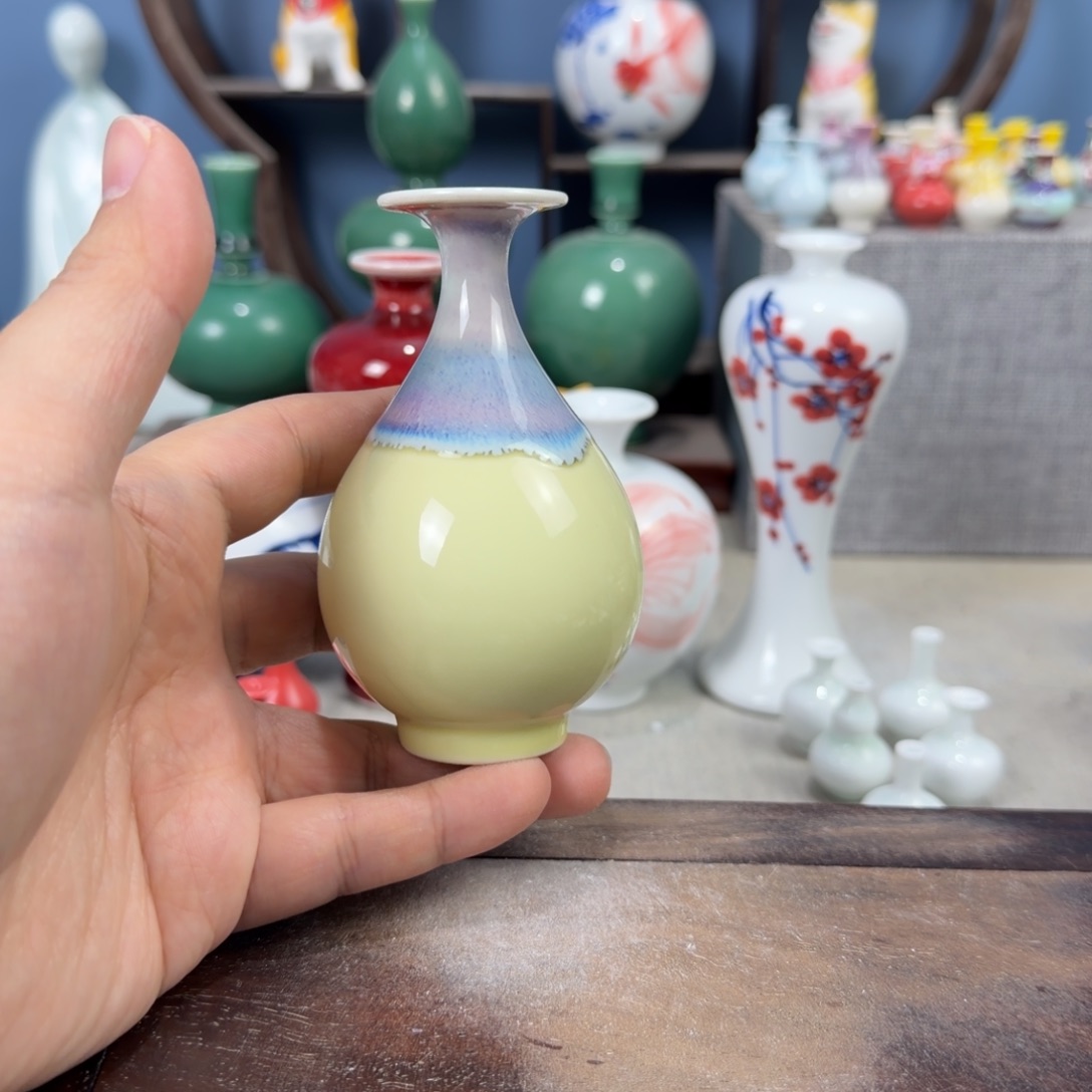 陶瓷手工小花器摆件