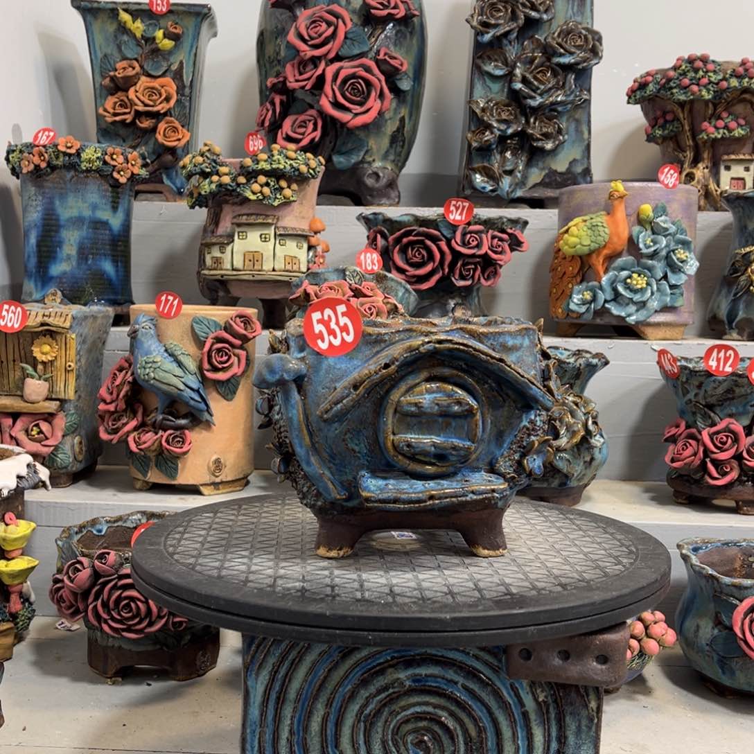 陶瓷微瑕535号陶然花盆厂家直销