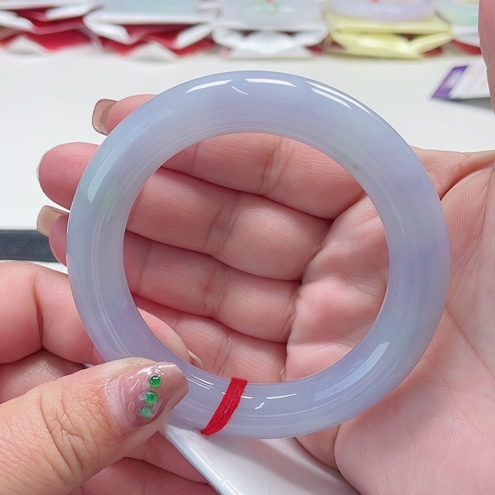 翡翠手镯未镶嵌缅甸翡翠手镯57圈