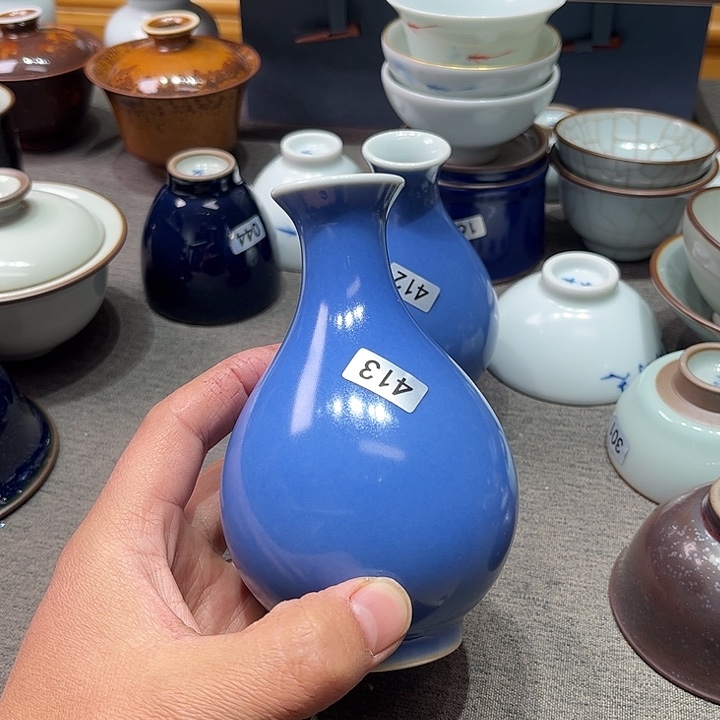 不****?汝窑天蓝釉色喜欢的可以拍