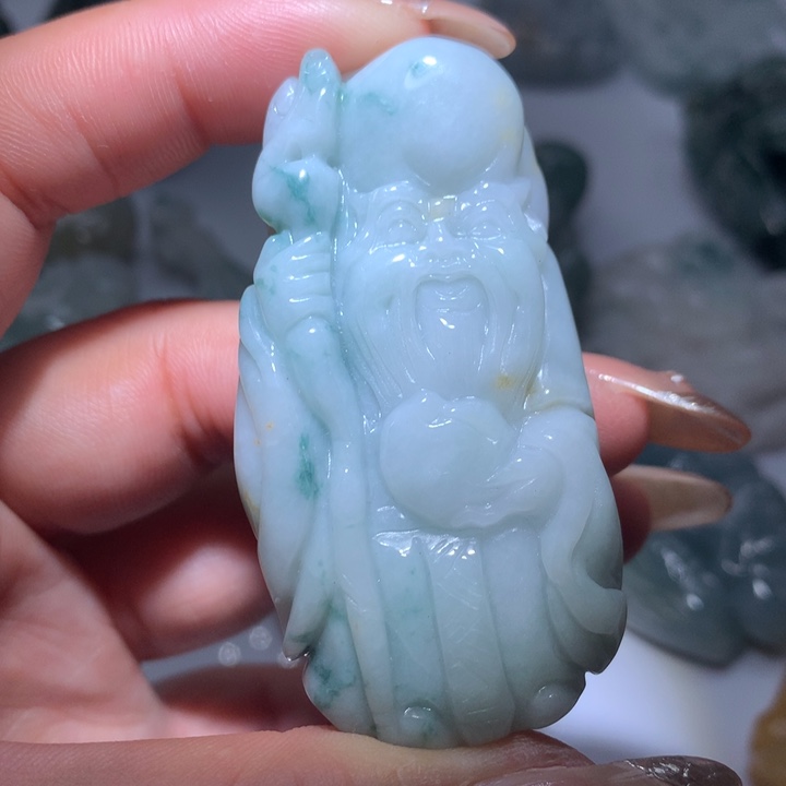 翡翠未镶嵌颈饰保真天然A货翡翠