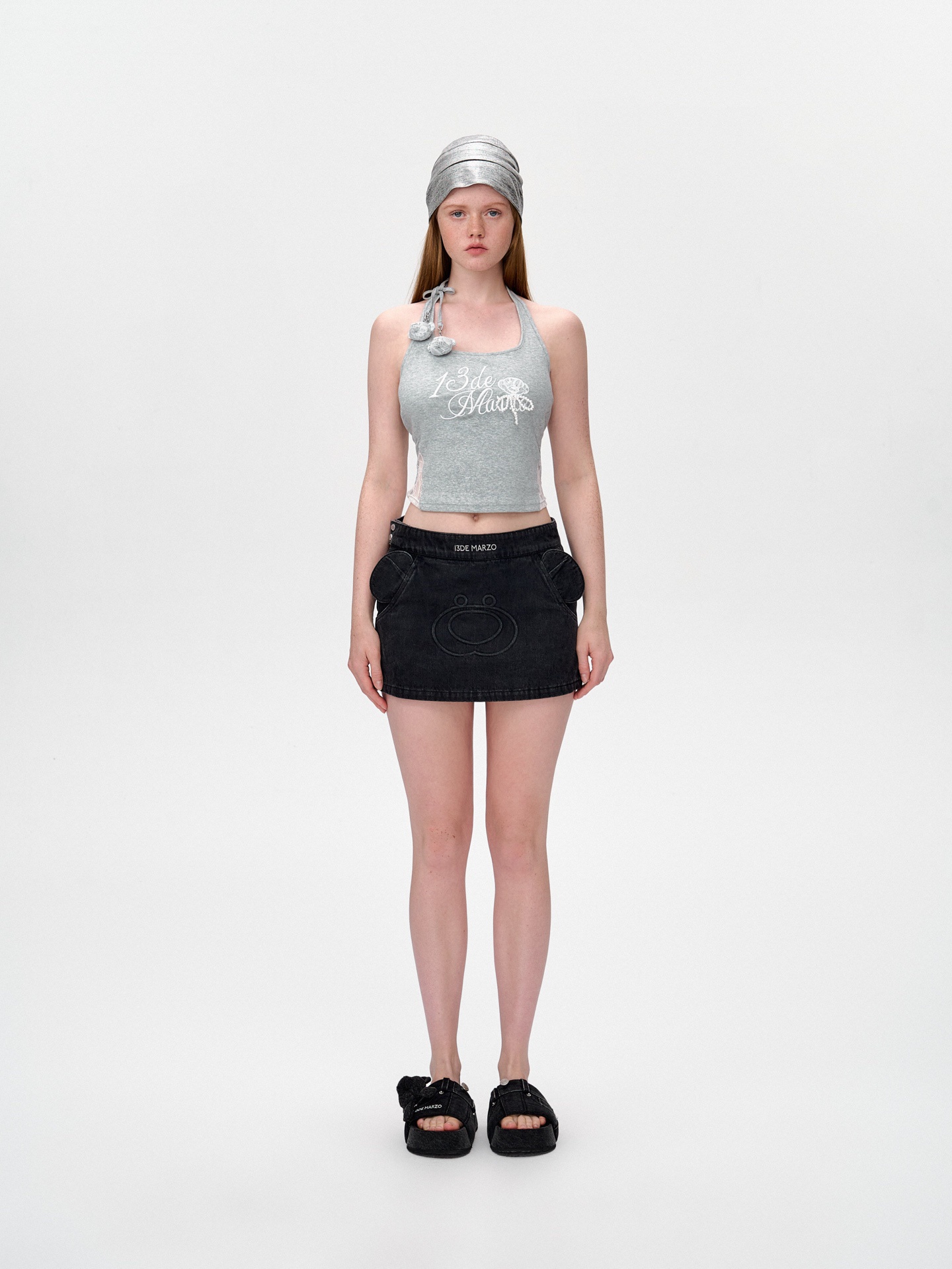 13DE MARZO 2025SS 春夏 新款 街头印象系列 牛仔小熊拖鞋