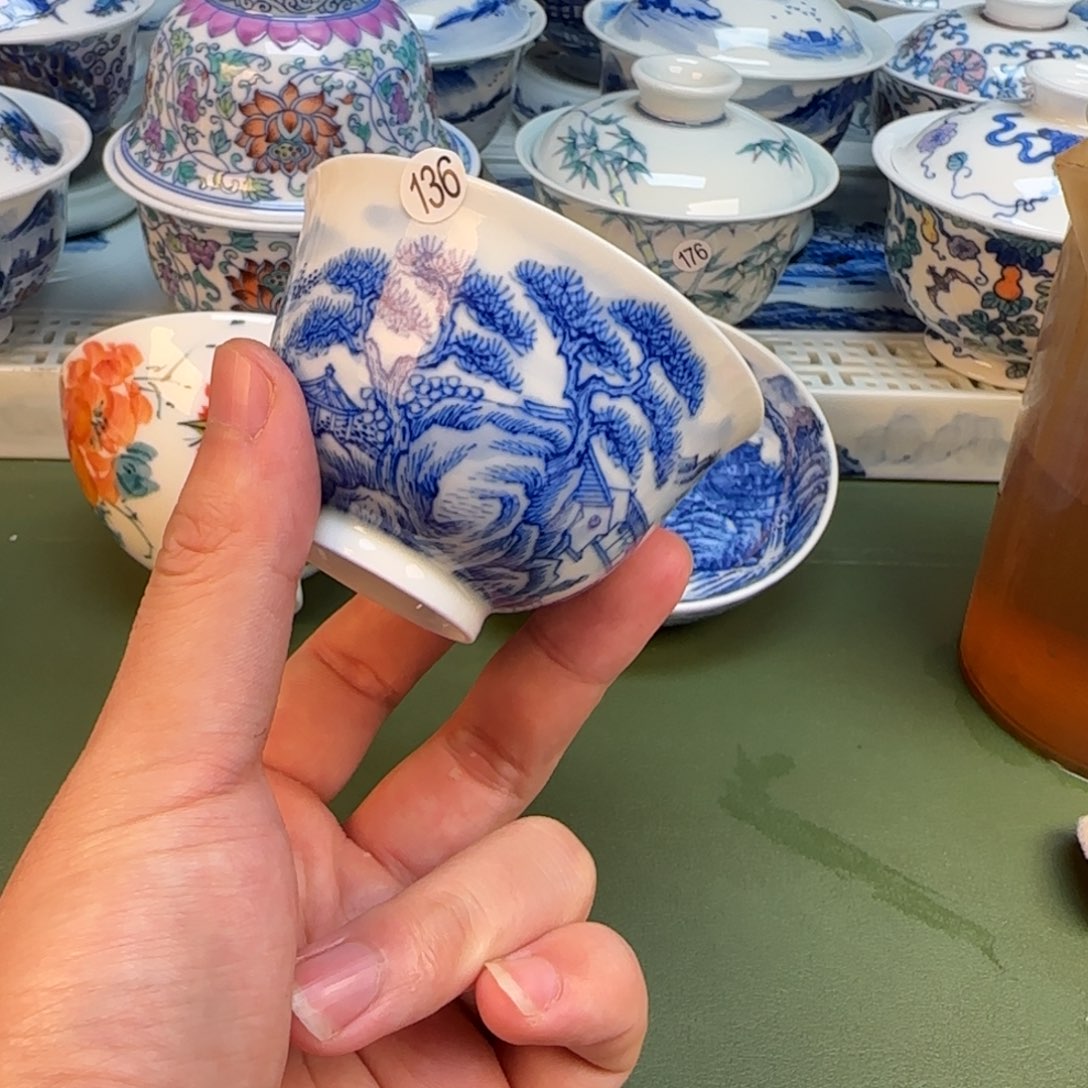 彦祖纯手工手绘茶具136