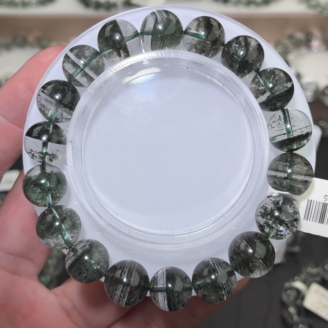 手链未镶嵌水晶水墨画巴西绿幽灵11+