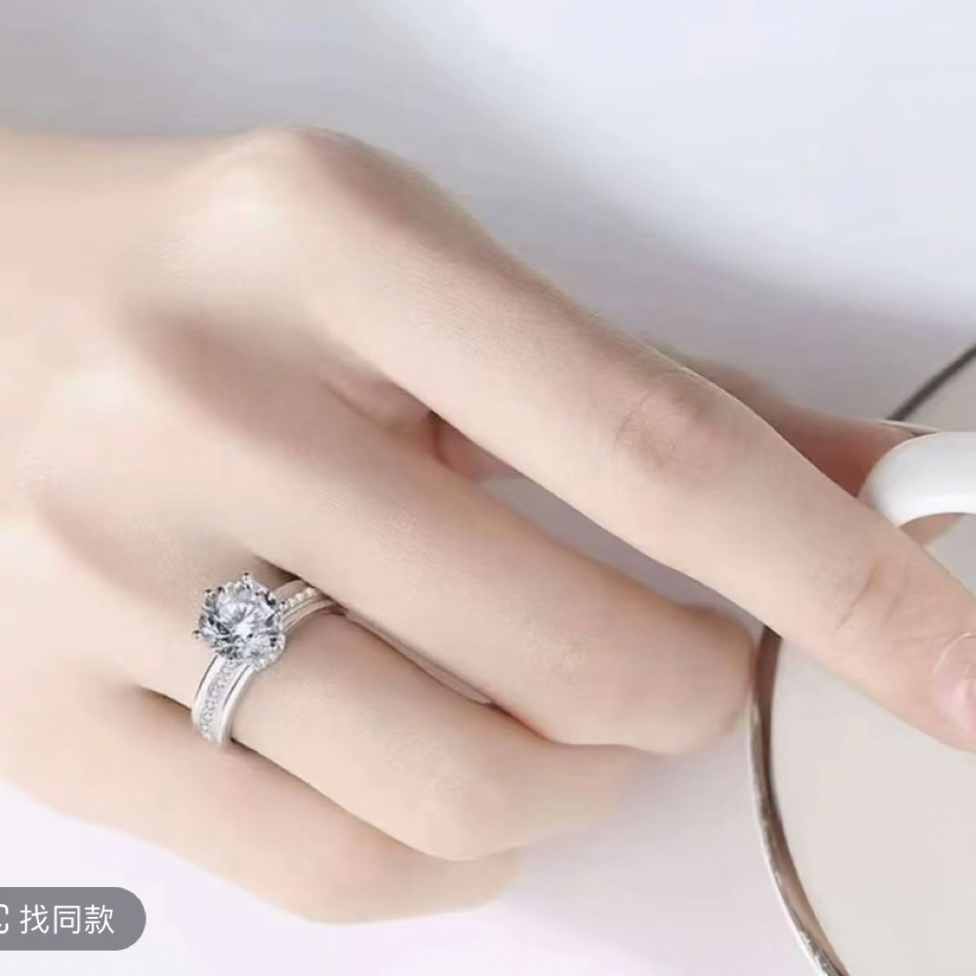 1.0CT卡家许愿池女戒气质