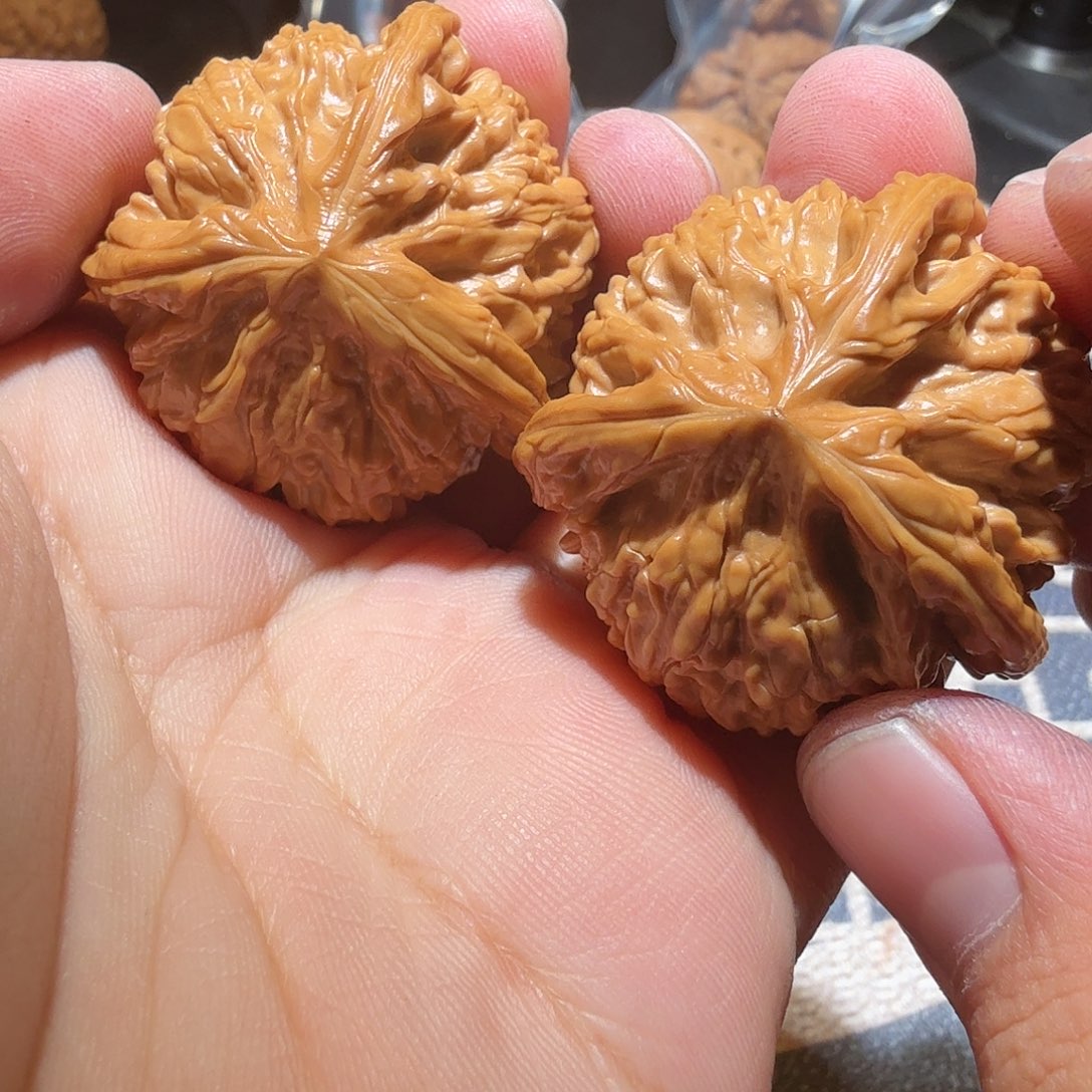 文玩核桃把件昵*。御龙三棱