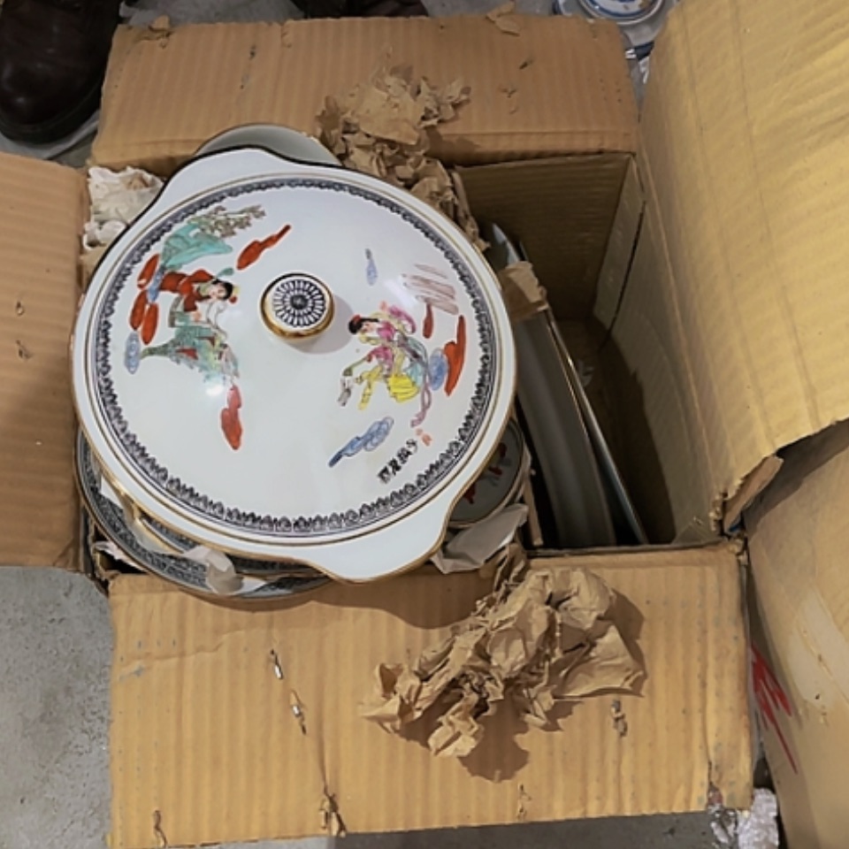 【闪购商品】紫砂盖碗云**车餐具一套