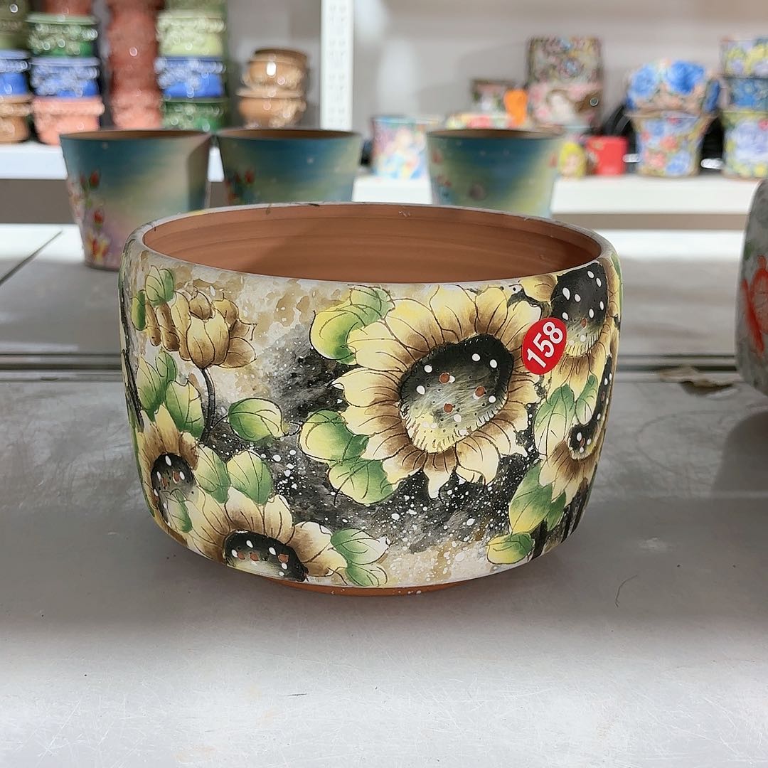 紫砂花盆手工花盆默认微瑕17/12